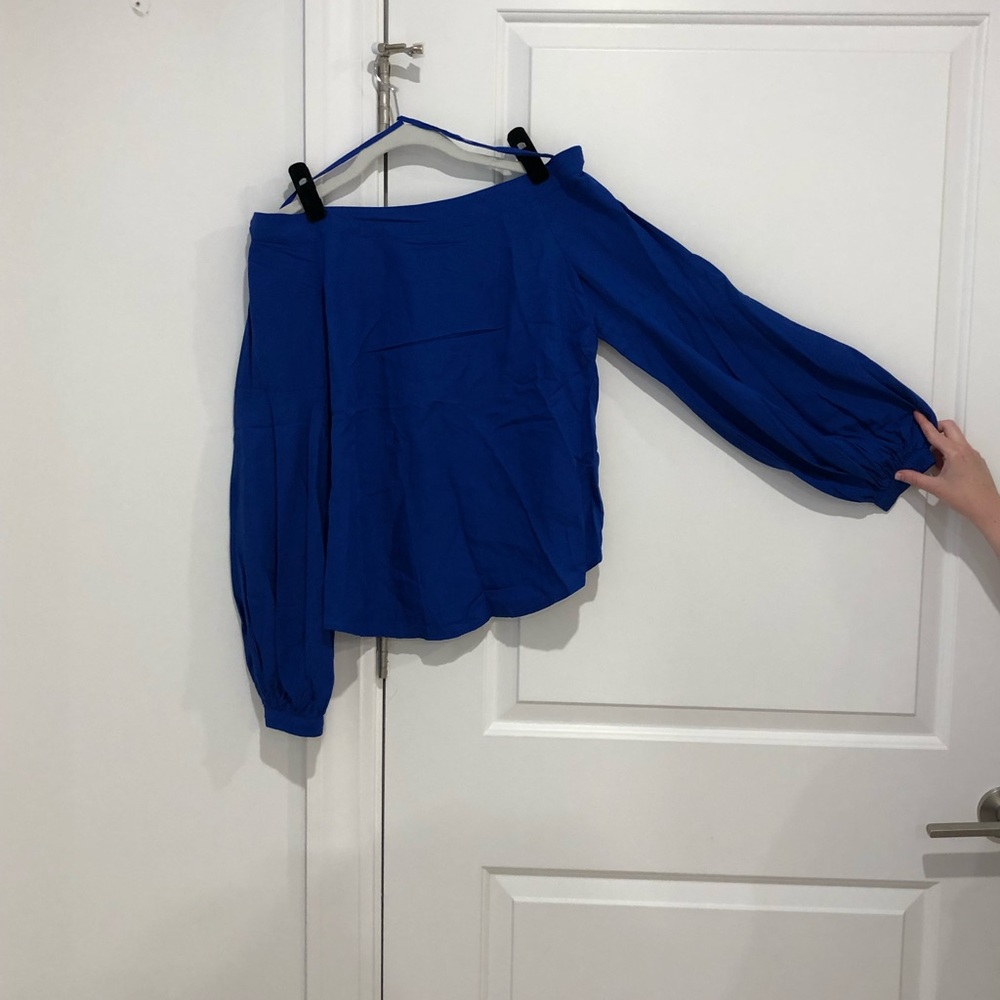 Strapless anthropology off the shoulder summer top